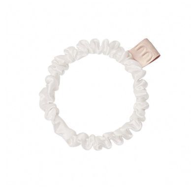 Тонка біла резинка для волосся із натурального шовку Mon Mou Silk Hair Band White - основне фото