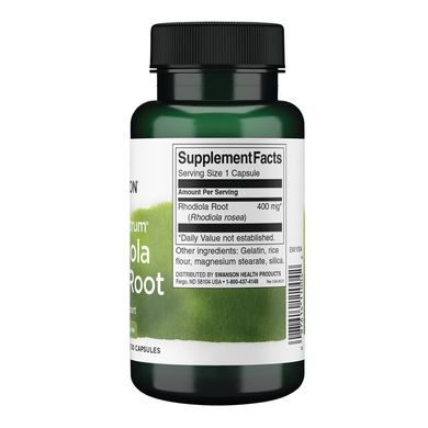 Антистресс-добавка Swanson Full Spectrum Rhodiola Rosea Root 400 mg 100 шт - основное фото