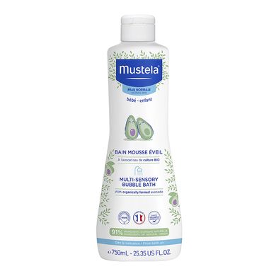 Дитяча піна для ванни Mustela Multi-Sensory Bubble Bath with Avocado 750 мл - основне фото