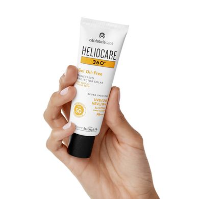 Солнцезащитный гель для жирной и комбинированной кожи Cantabria Labs Heliocare 360 ​​Gel Oil-Free Dry Touch SPF 50 Sunscreen 50 мл - основное фото