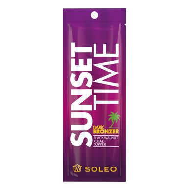 Тёмный лосьон-бронзатор для солярия SOLEO Basic Sunset Time Dark Bronzer 15 мл - основное фото