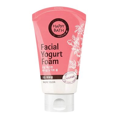 Йогуртова піна для вмивання Happy Bath Real Silky Facial Yogurt Foam 120 мл - основне фото