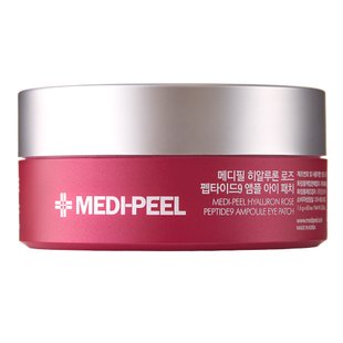 Увлажняющие гидрогелевые патчи с комплексом пептидов и розой MEDI-PEEL Hyaluron Rose Peptide Eye Patch 60 шт - основное фото