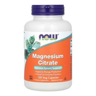 Магній Now Foods Magnesium Citrate 120 шт - основне фото