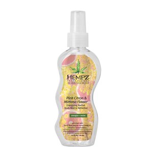 Освежающий мист для тела «Розовый лимон-Мимоза» HEMPZ Fresh Fusions Pink Citron & Mimosa Flower Energizing Herbal Body Mist & Refresher 100 мл - основное фото