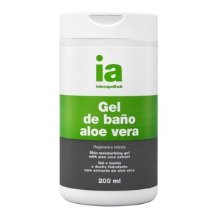 Увлажняющий гель для душа с экстрактом алоэ вера Interapothek Gel De Bano Aloe Vera 200 мл - основное фото