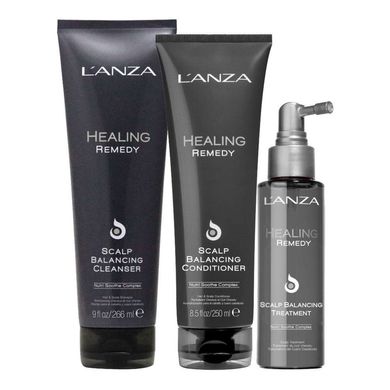Набір балансувальних засобів для шкіри голови L'anza Healing Remedy Holiday Trio Box - основне фото