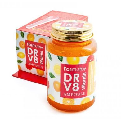 Живильна гелева сироватка з вітамінним комплексом Farmstay DR-V8 Vitamin Ampoule 250 мл - основне фото