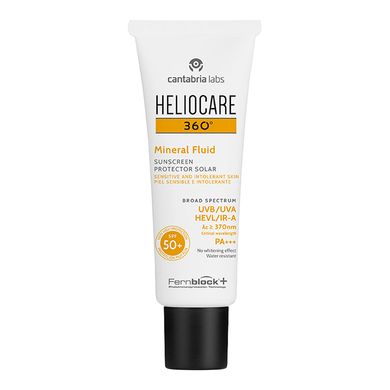 Сонцезахисний мінеральний флюїд Cantabria Labs Heliocare 360 ​​Mineral Fluid SPF 50 50 мл - основне фото