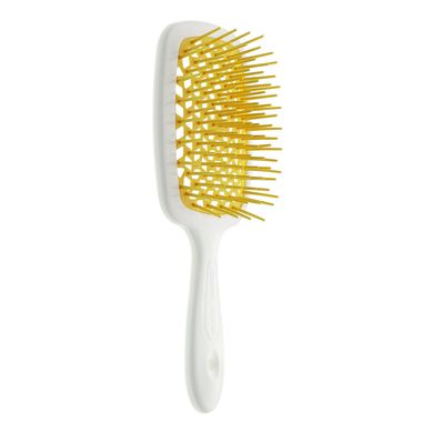 Біло-жовта прямокутна щітка для волосся Janeke Superbrush The Original SP226BIA GIA - основне фото