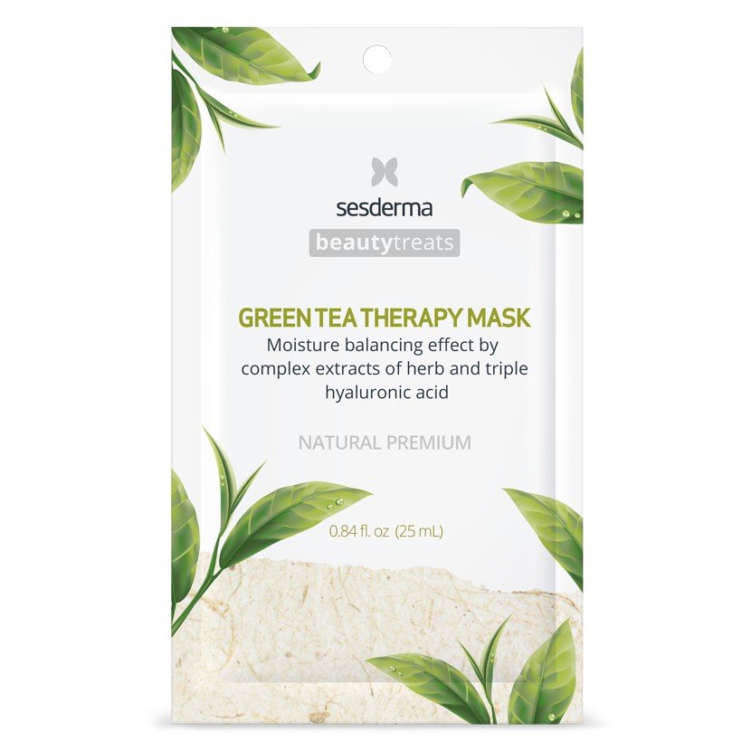 Увлажняющая маска с зелёным чаем Sesderma Beauty Treats Green Tea Therapy Mask 25 мл - основное фото