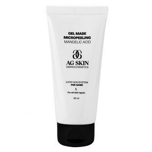 Гель-маска з мигдальною кислотою AG SKIN Acne Gel Mask Micropeeling Mandelic Acid 60 мл - основне фото