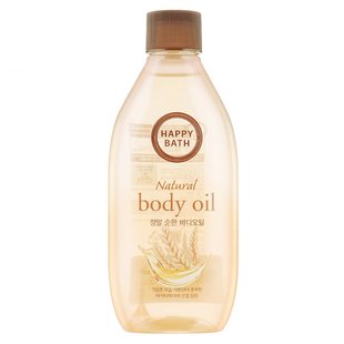 Живильна олія для тіла Happy Bath Natural Body Oil Real Mild 250 мл - основне фото