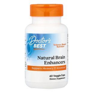Вітаміни для мозку з GPC та PS Doctor's Best Natural Brain Enhancers 60 шт - основне фото