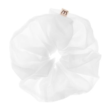 Белая резинка для волос MON MOU Volume Silk Scrunchies White 1 шт - основное фото
