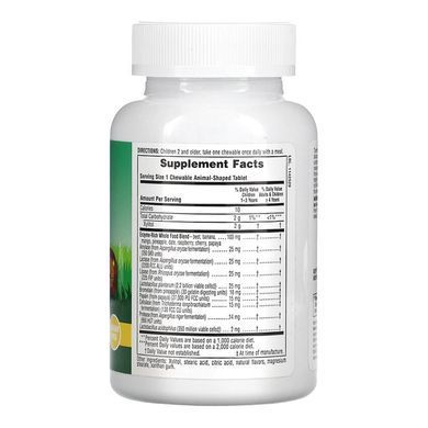 Детская добавка для улучшения пищеварения NaturesPlus Animal Parade Tummy Zyme Children's Chewables 90 шт - основное фото