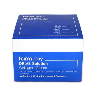 Інтенсивно зволожувальний крем з колагеном Farmstay Dr. V8 Solution Collagen Cream 50 мл - основне фото