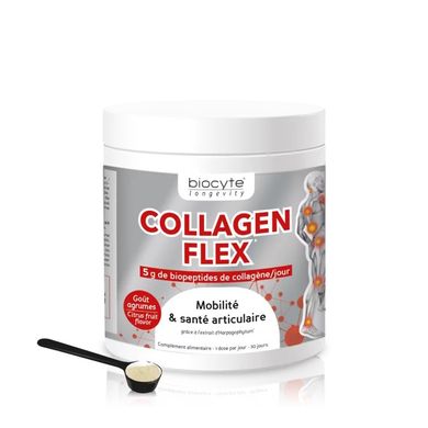 Харчова добавка BIOCYTE Collagen Flex з біопептидами колагену 30х8 шт - основне фото