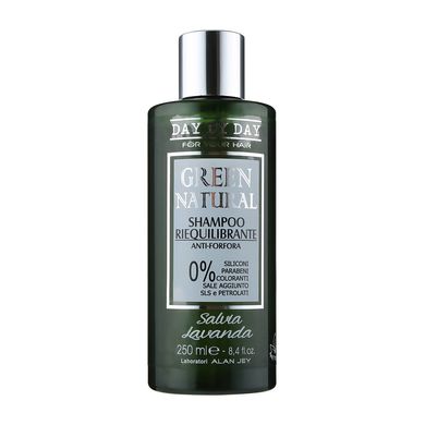Ребалансувальний шампунь проти лупи Alan Jey Green Natural Shampoo Riequilibrante 250 мл - основне фото