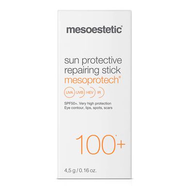 Відновлювальний локальний сонцезахисний стік Mesoestetic Mesoprotech Sun Protective Repairing Stick 100 SPF 50 4,5 г - основне фото