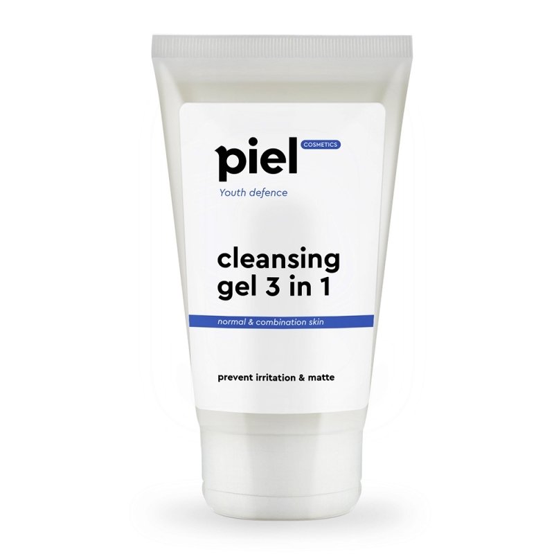 Гель для умывания нормальной и комбинированной кожи Piel Cosmetics Cleansing Gel 3 in 1 Prevent Irritation & Matte 150 мл - основное фото