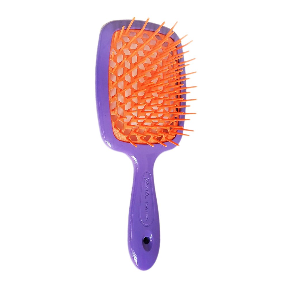 Фиолетово-оранжевая прямоугольная щётка для волос Janeke Superbrush The Original 86SP226 VA - основное фото