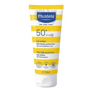 Дитяче сонцезахисне молочко Mustela Leche Solar Cara Дуже Високий Захист SPF 50+ 100 мл - основне фото