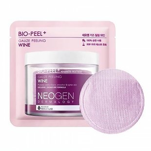 Омолаживающие пилинговые диски с экстрактом красного вина Neogen Bio-Peel Gauze Peeling Wine 8 шт - основное фото