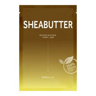 Питательная тканевая маска с маслом ши BARULAB The Clean Vegan Shea Butter Mask 23 мл - основное фото