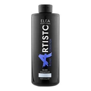 Тонуючий сріблястий шампунь для нейтралізації жовтизни Elea Professional Artisto Blond Collection Silver Shampoo 1000 мл - основне фото