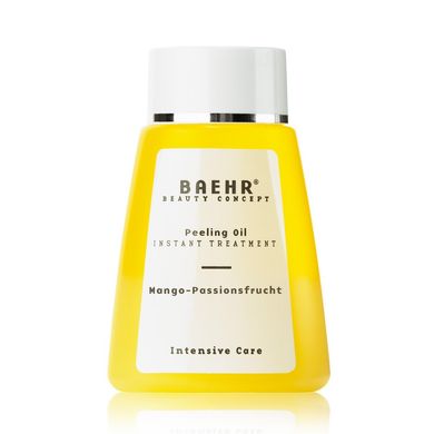Олійний пілінг для рук з олією маракуї та олією манго Baehr Beauty Concept Peeling Oil Flasche Mango Passionsfrucht 100 мл - основне фото