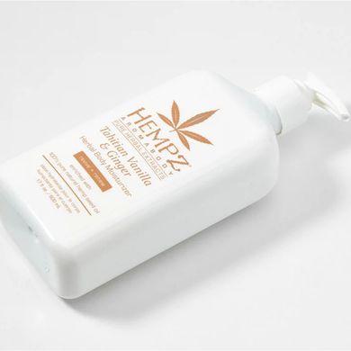 Молочко для тіла «Таїтянська ваніль-імбир» HEMPZ AromaBody Tahitian Vanilla & Ginger Herbal Body Moisturizer 500 мл - основне фото