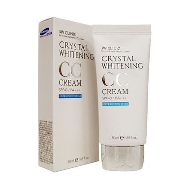 CC крем освітлювальний з ніацинамідом 3W CLINIC Crystal Whitening CC Cream SPF 50+ 50 мл - основне фото