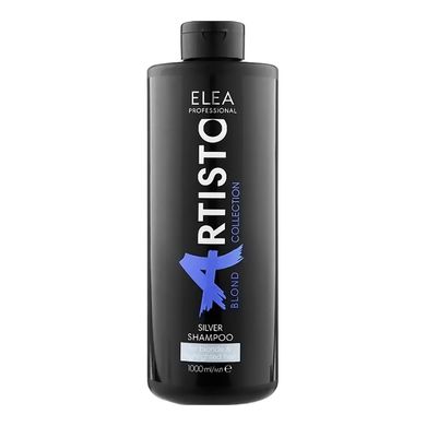 Тонирующий серебристый шампунь для нейтрализации желтизны Elea Professional Artisto Blond Collection Silver Shampoo 1000 мл - основное фото