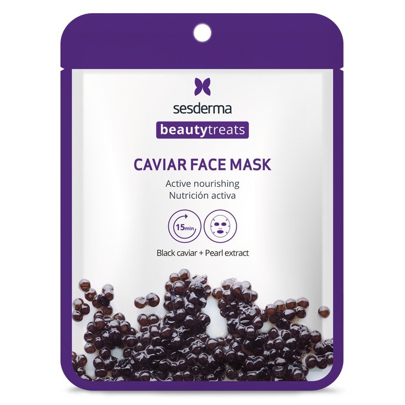 Питательная тканевая маска Sesderma Beauty Treats Black Caviar Face Mask 1 шт - основное фото