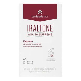 Капсулы против выпадения волос АГА 5-Альфа Cуприм Cantabria Labs Iraltone AGA 5&alpha; Supreme Capsules 60 шт - основное фото
