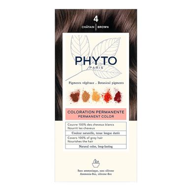 Фарба для волосся (шатен) PHYTO Phytocolor Coloration Permanente 4 Chatain - основне фото