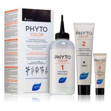 Фарба для волосся (шатен) PHYTO Phytocolor Coloration Permanente 4 Chatain - основне фото
