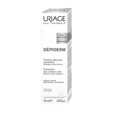 Крем-гель для контура глаз против пигментных пятен Uriage Depiderm Brightening Eye Contour Care 15 мл - основное фото