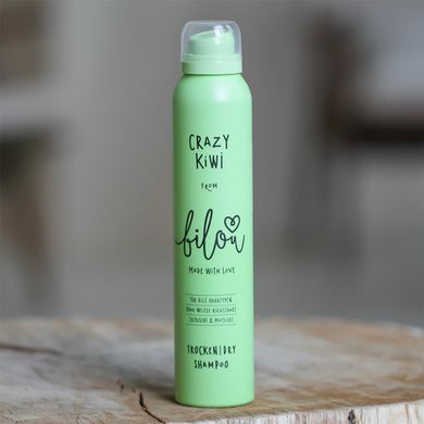 Сухий шампунь для волосся «Солодкий ківі та пелюстки троянд» Bilou Crazy Kiwi Dry Shampoo 200 мл - основне фото