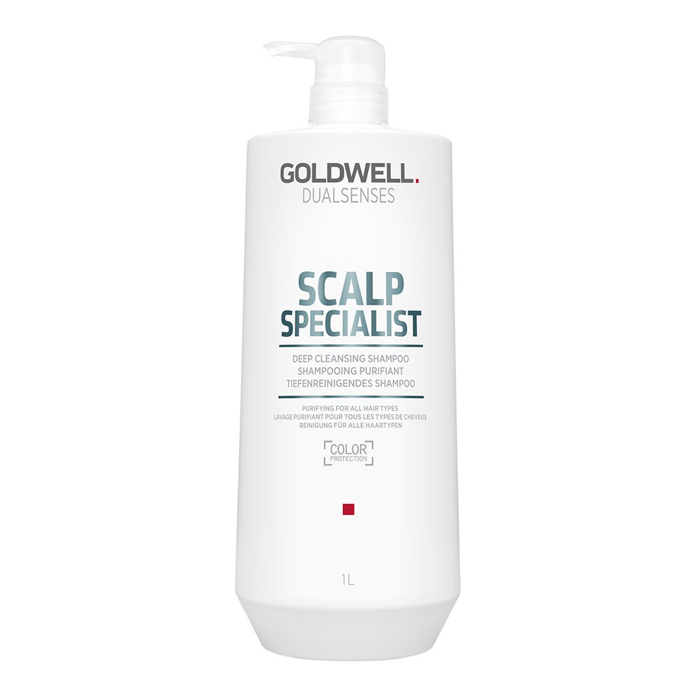 Глубоко очищающий шампунь для чувствительной кожи головы Goldwell DualSenses Scalp Specialist Deep Cleansing Shampoo 1 л - основное фото
