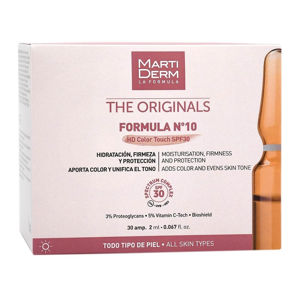 Ампули для обличчя MartiDerm The Originals Formula N10 HD Color Touch SPF 30 30 x 2 мл - основне фото