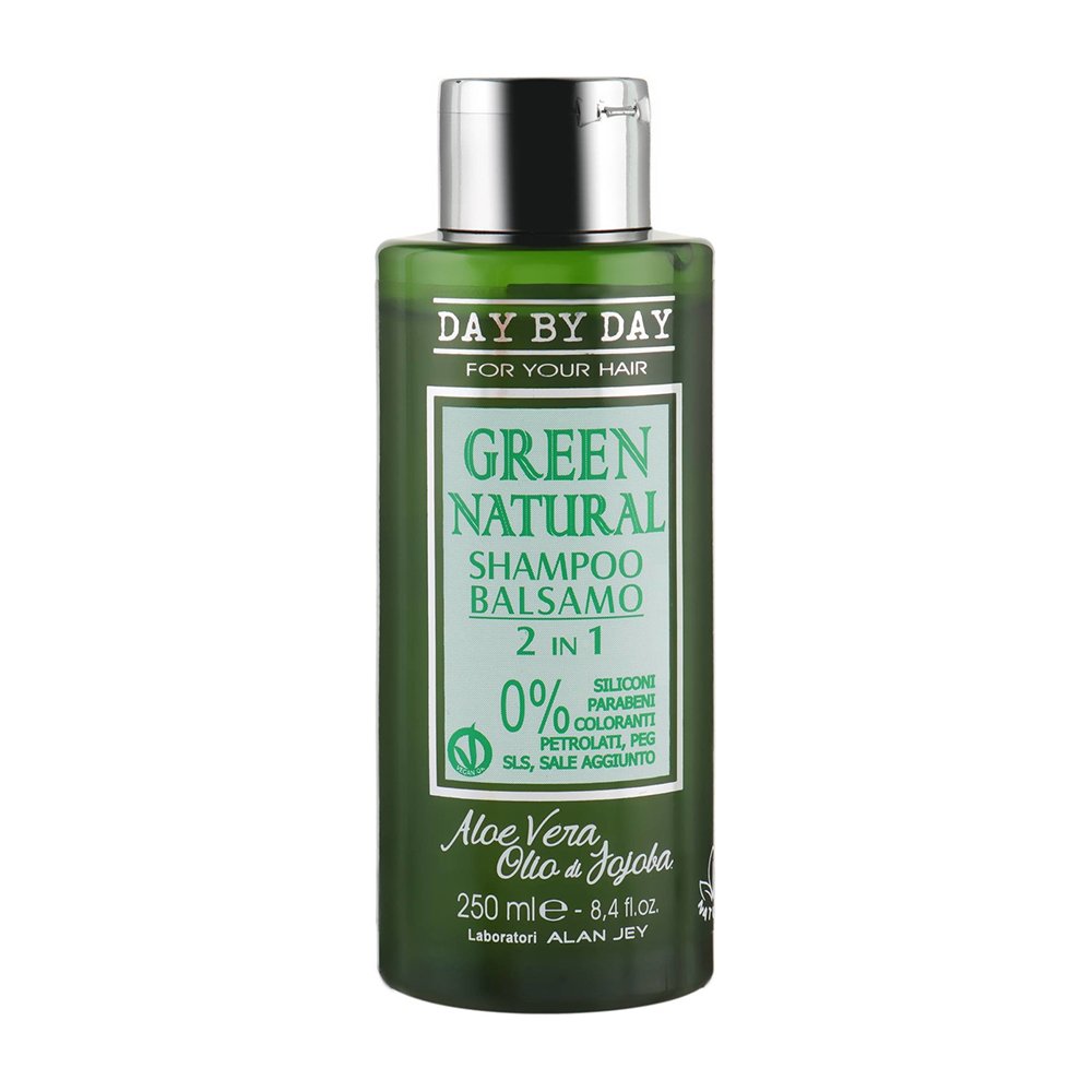 Шампунь-бальзам 2 в 1 Alan Jey Green Natural Shampoo-Balsam 250 мл - основное фото