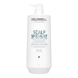 Глубоко очищающий шампунь для чувствительной кожи головы Goldwell DualSenses Scalp Specialist Deep Cleansing Shampoo 1 л - основное фото