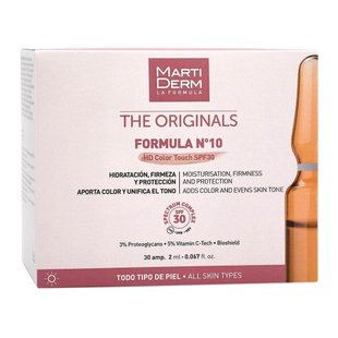 Ампули для обличчя MartiDerm The Originals Formula N10 HD Color Touch SPF 30 30 x 2 мл - основне фото