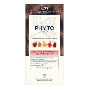 Краска для волос (насыщенный глубокий каштан) PHYTO Phytocolor Coloration Permanente 4,77 Chatain Marron Profond 112 мл - основное фото