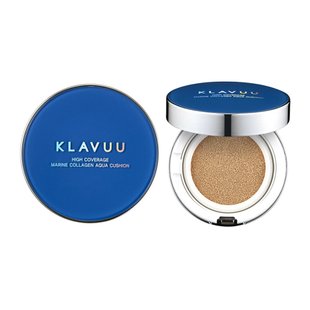 BB-кушон с морским коллагеном KLAVUU High Coverage Marine Collagen Aqua Cushion SPF 50+ PA+++ (#21) 12 мл - основное фото