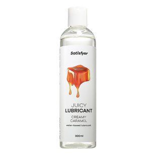 Лубрикант на водной основе с ароматом карамели Satisfyer Juicy Lubricant Creamy Caramel 300 мл - основное фото