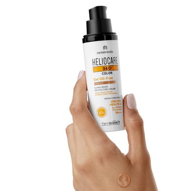 Солнцезащитный гель с бронзовым оттенком Cantabria Labs Heliocare 360 ​​Color Gel Oil-Free Sunscreen SPF 50+ Bronze 50 мл - основное фото