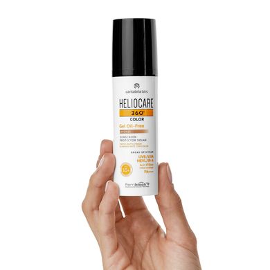 Сонцезахисний гель з бронзовим відтінком Cantabria Labs Heliocare 360 Color Gel Oil-Free Sunscreen SPF 50+ Bronze 50 мл - основне фото